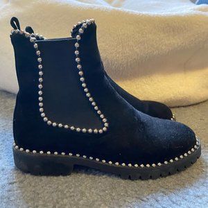 Black Studded Chelsea Boots